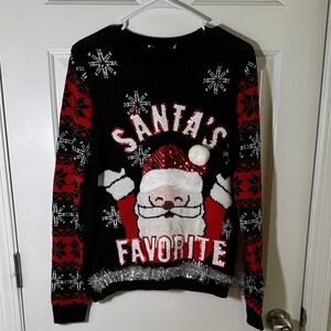 Black and Red Santa Sweater